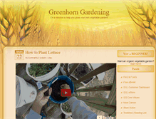 Tablet Screenshot of greenhorngardening.com